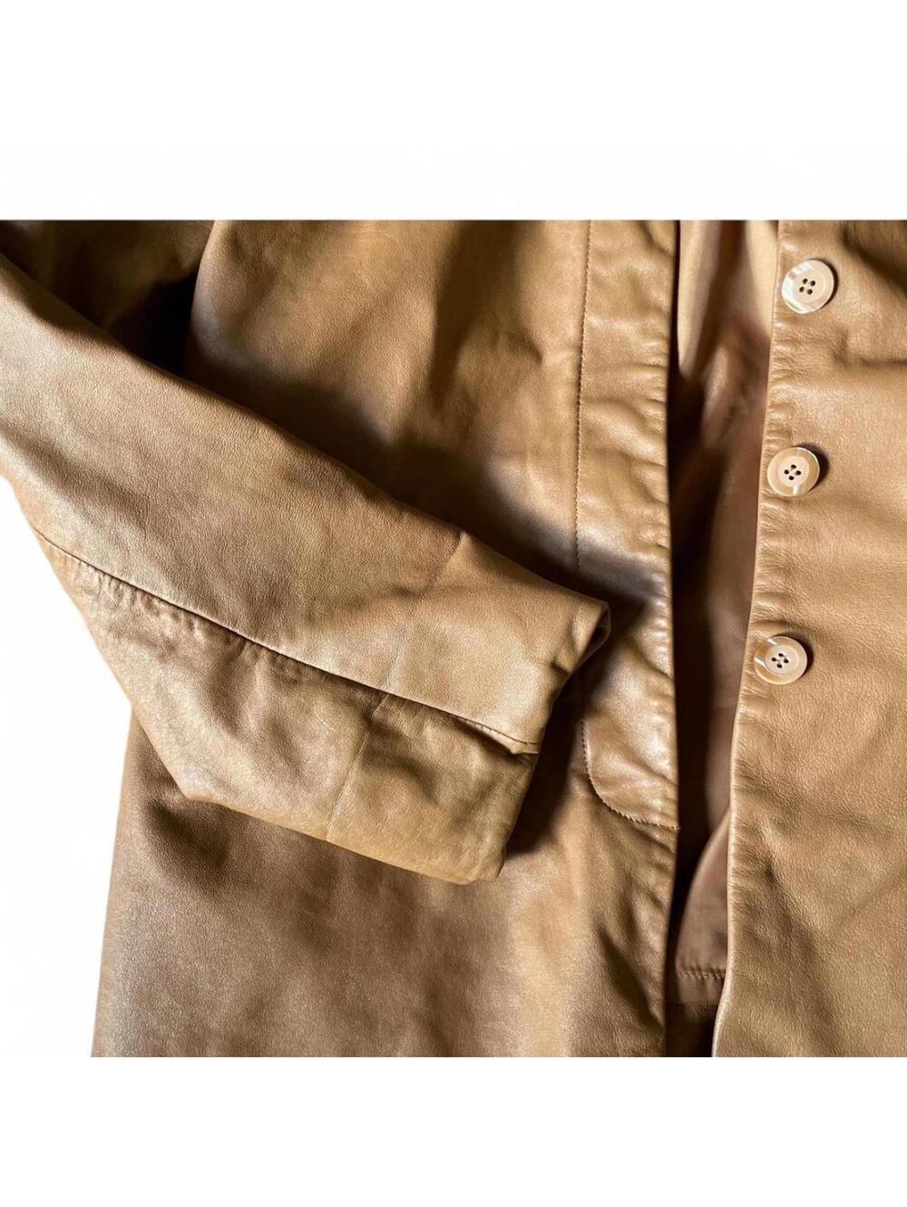 Seoul Collection Leather Jacket Women’s Medium Tan Coquette - Picture 5 of 6